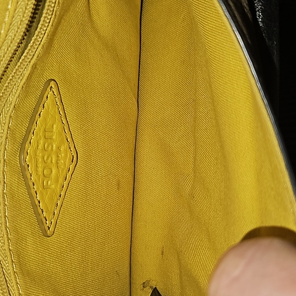 Fossil Mini Leather Crossbody Peyton Bag  with Double Flap - Picture 11 of 13